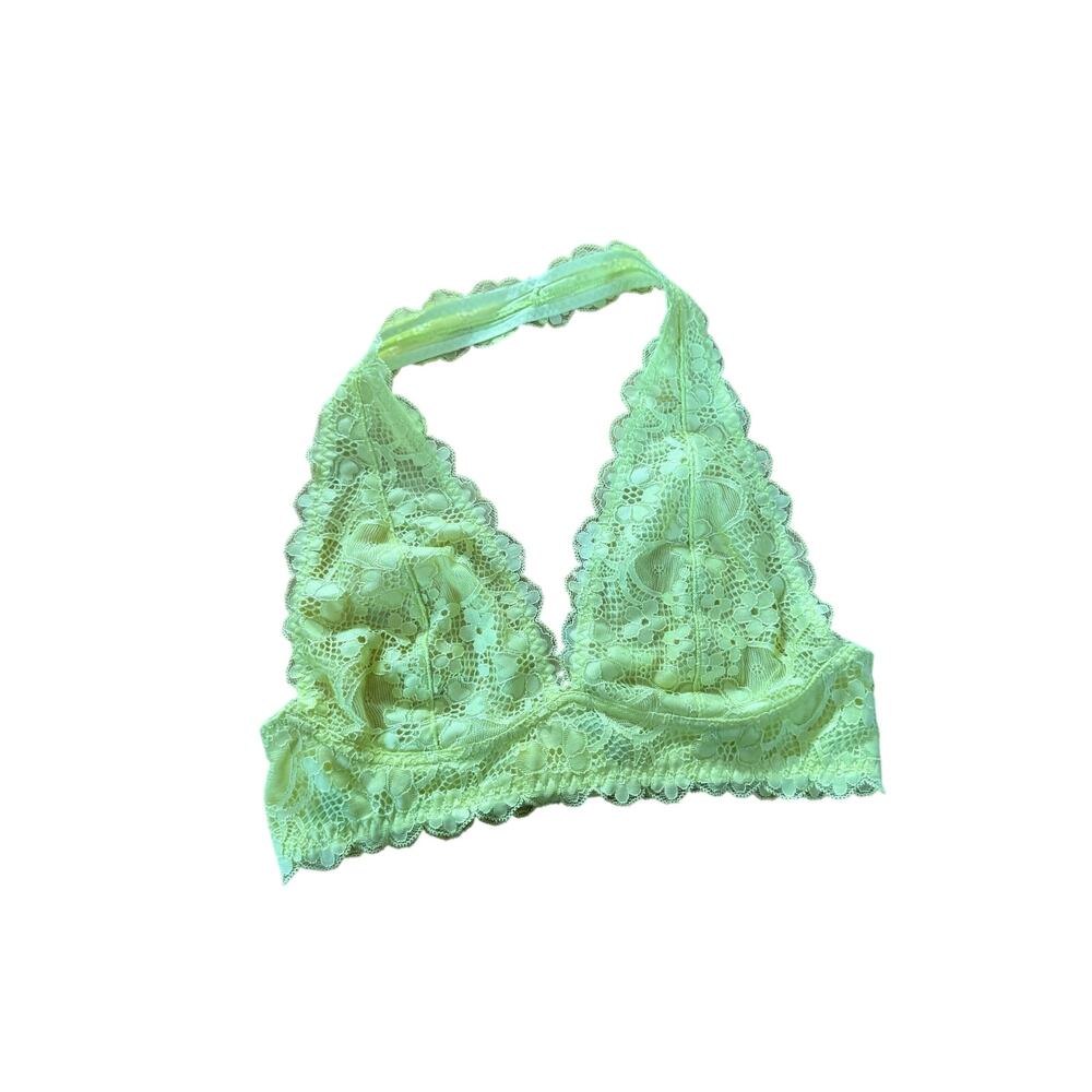 Intimately Free People‎ lime green lace bra